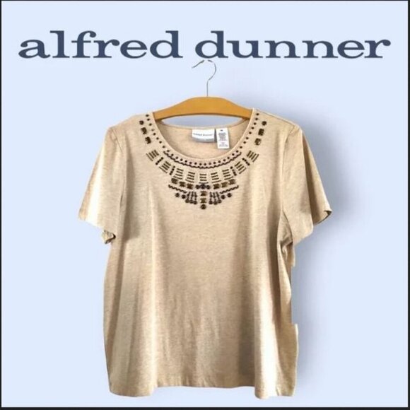 🐣NWT Y2K Short Sleeve Top Hand-Beaded Embellished Jewel Neckline Round-neck Top - Picture 2 of 16